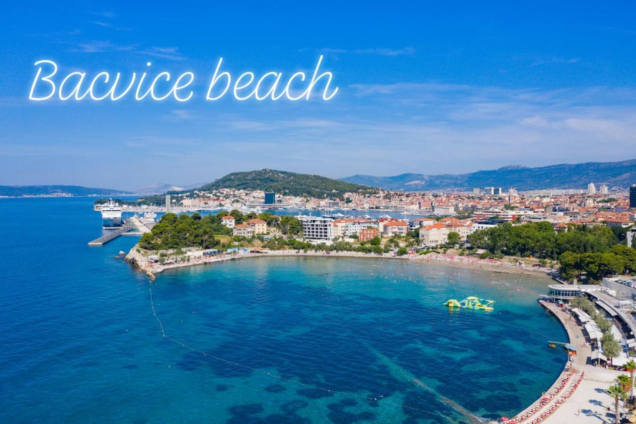 Mini Palais - Beachfront, 5 Min Center, Terrace Split Eksteriør bilde